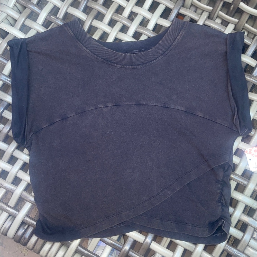 FP Movement NWT M Hot Shot Crossover Black Combo *TOP ONLY* SOFT CROP TEE